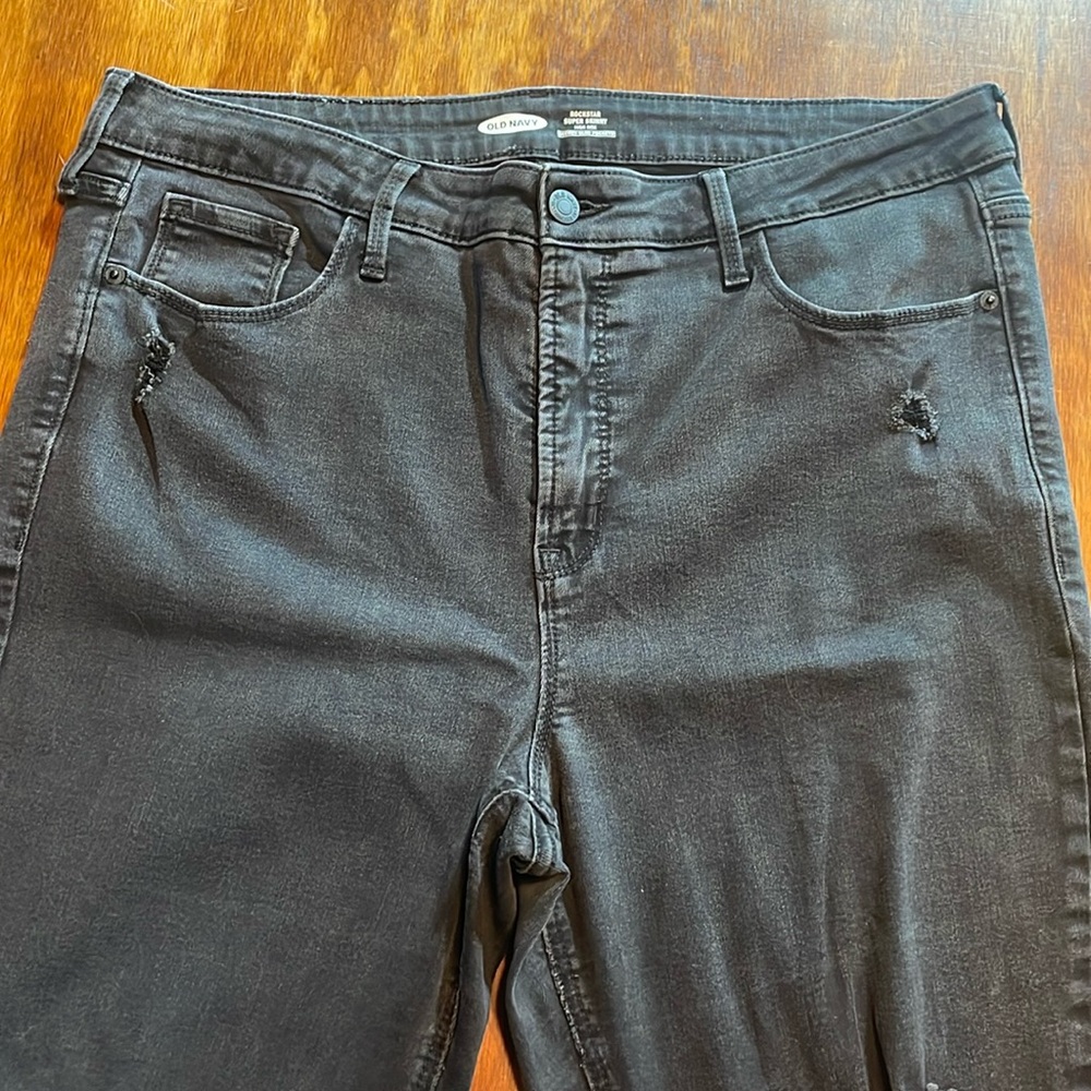 Distressed jeans